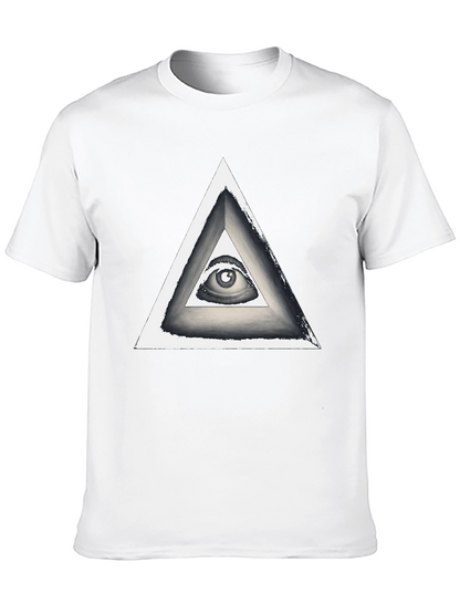 Illuminati Eye Triangle Graphic T-Shirt