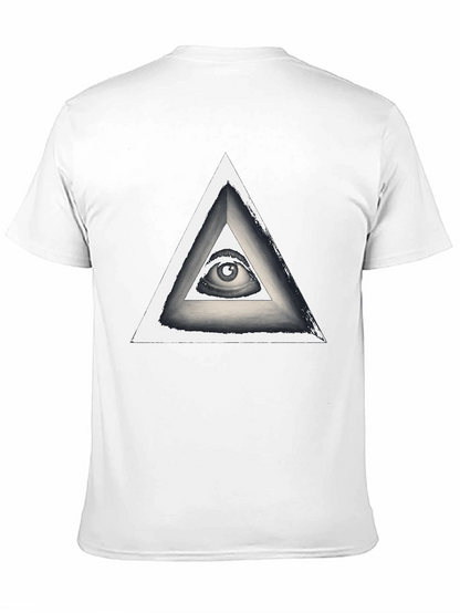Illuminati Eye Triangle Graphic T-Shirt