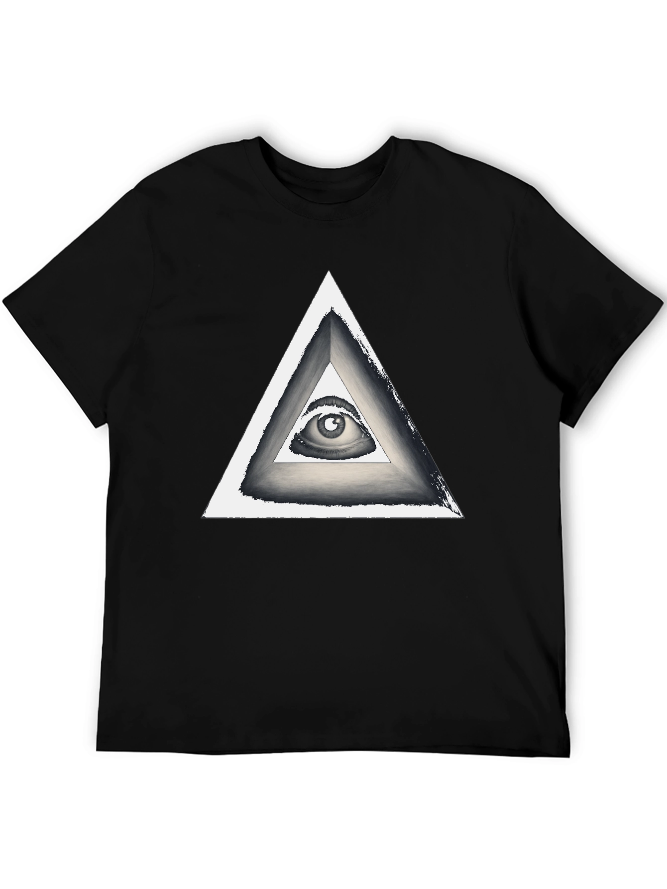 Illuminati Eye Triangle Graphic T-Shirt