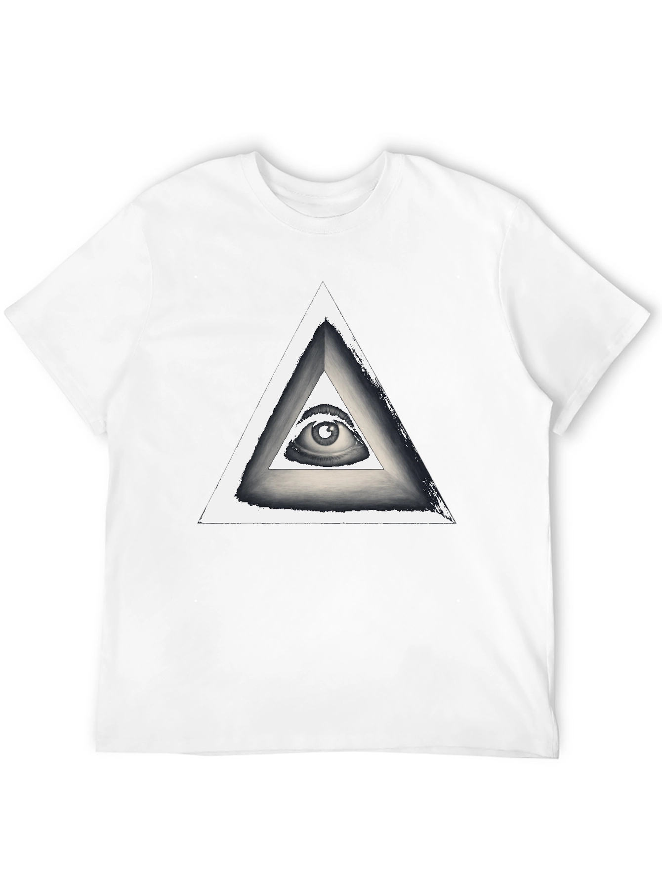 Illuminati Eye Triangle Graphic T-Shirt