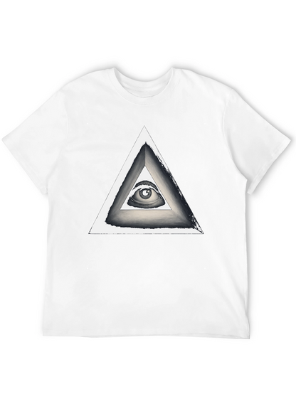 Illuminati Eye Triangle Graphic T-Shirt