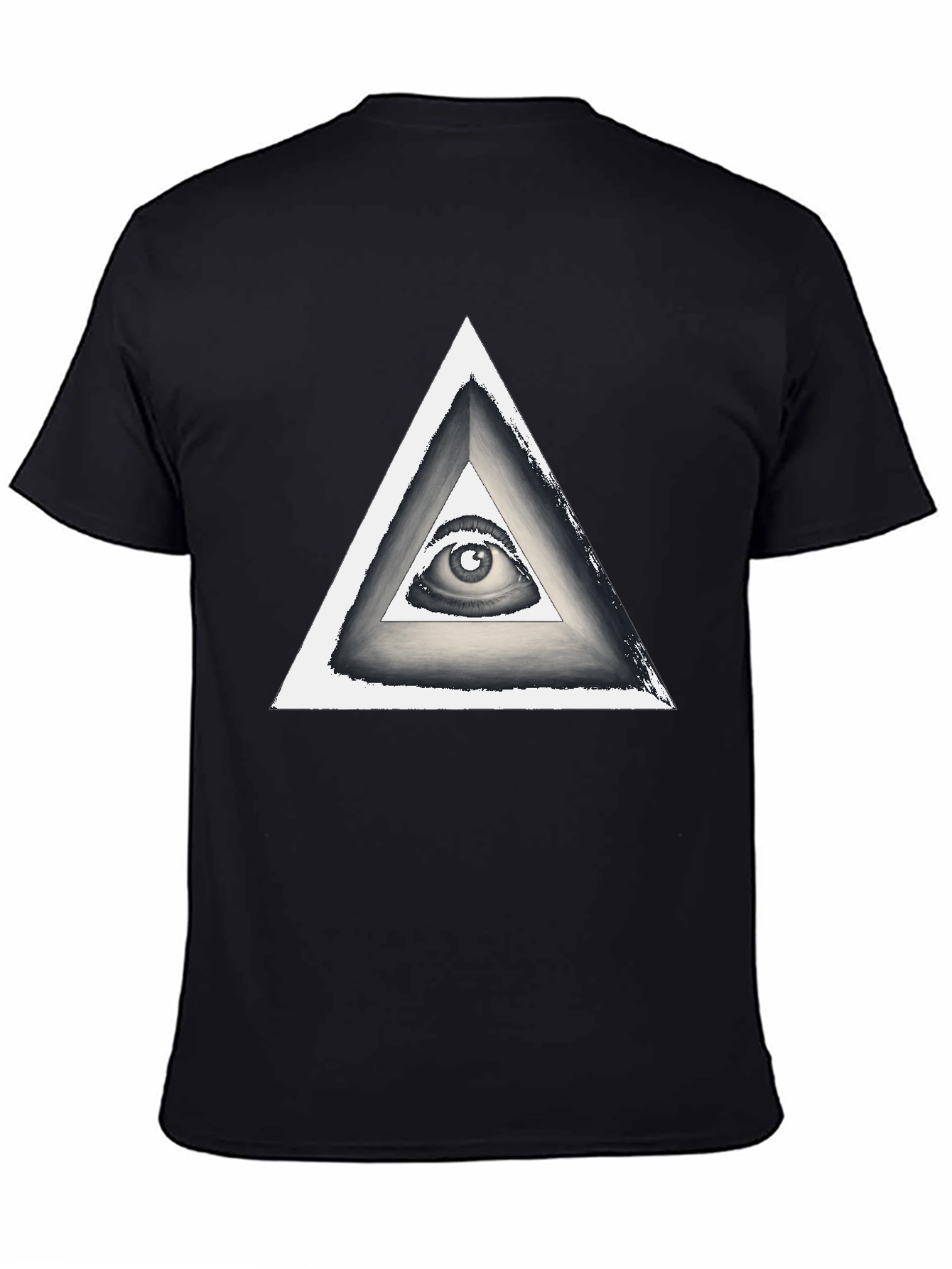 Illuminati Eye Triangle Graphic T-Shirt