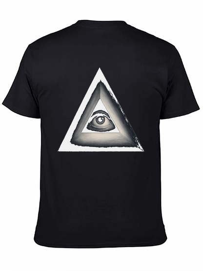 Illuminati Eye Triangle Graphic T-Shirt