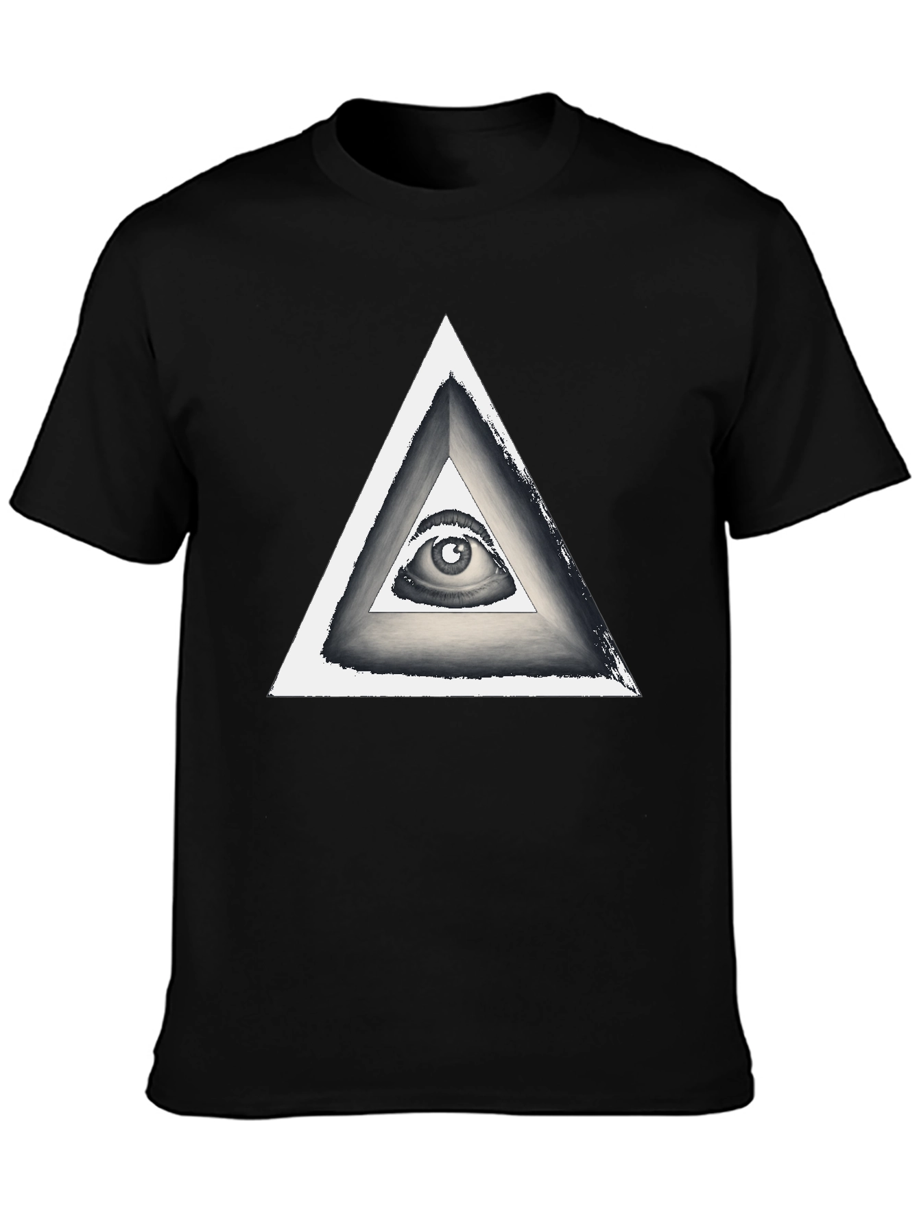Illuminati Eye Triangle Graphic T-Shirt