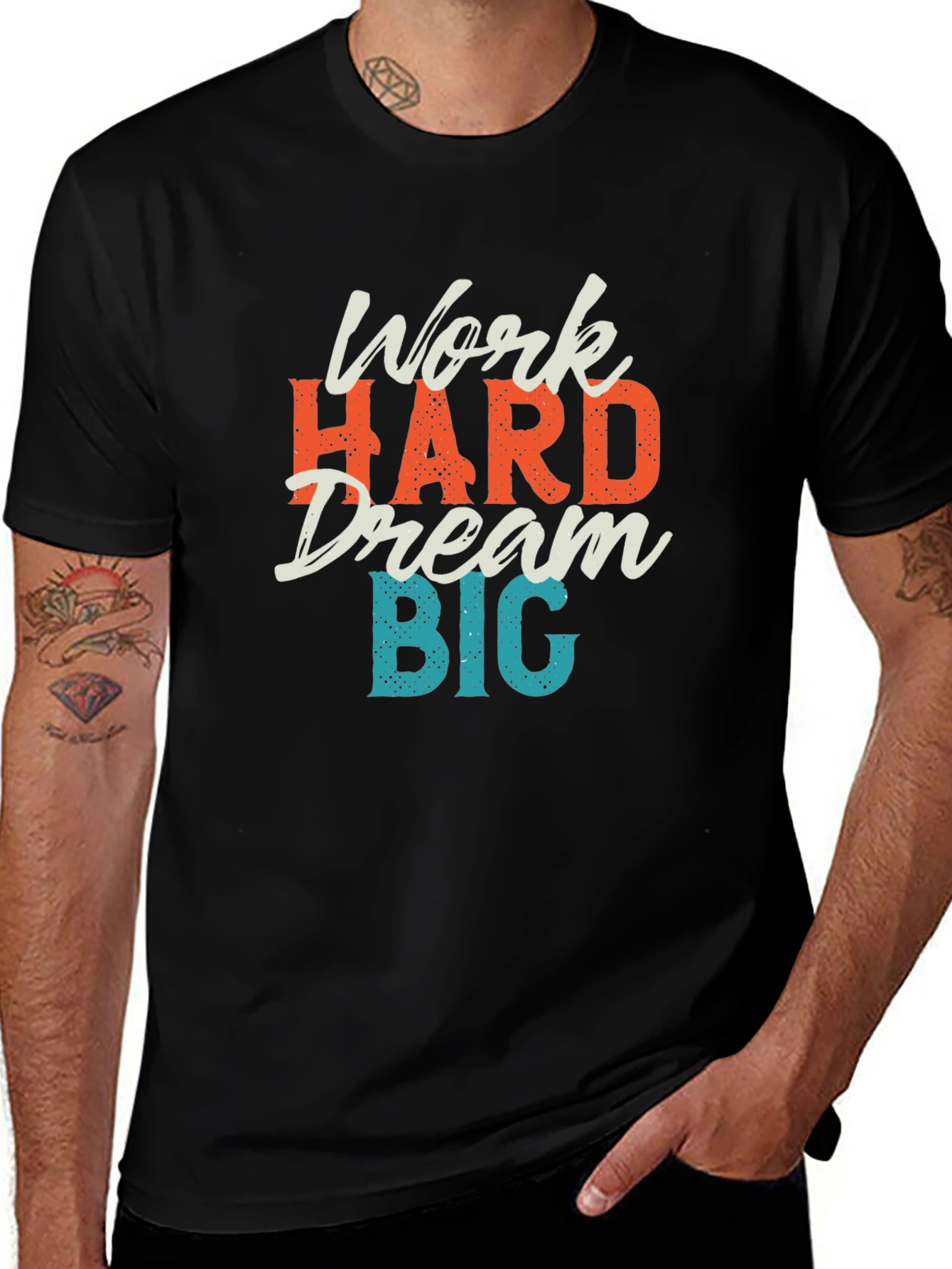 Work Hard Dream Big Graphic T-Shirt