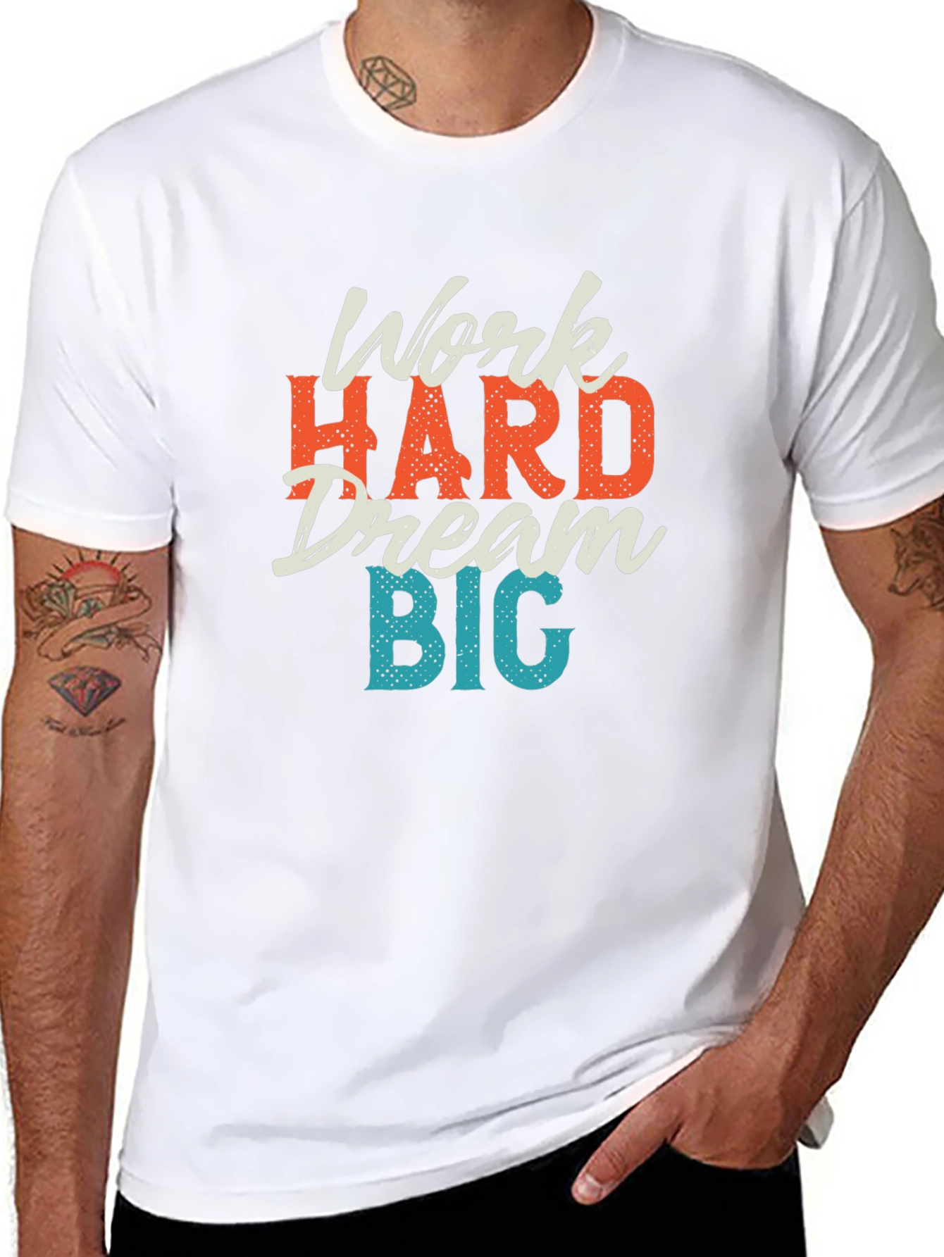 Work Hard Dream Big Graphic T-Shirt