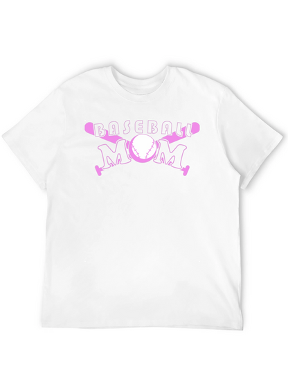Baseball Mom Pink Graphic T-Shirt