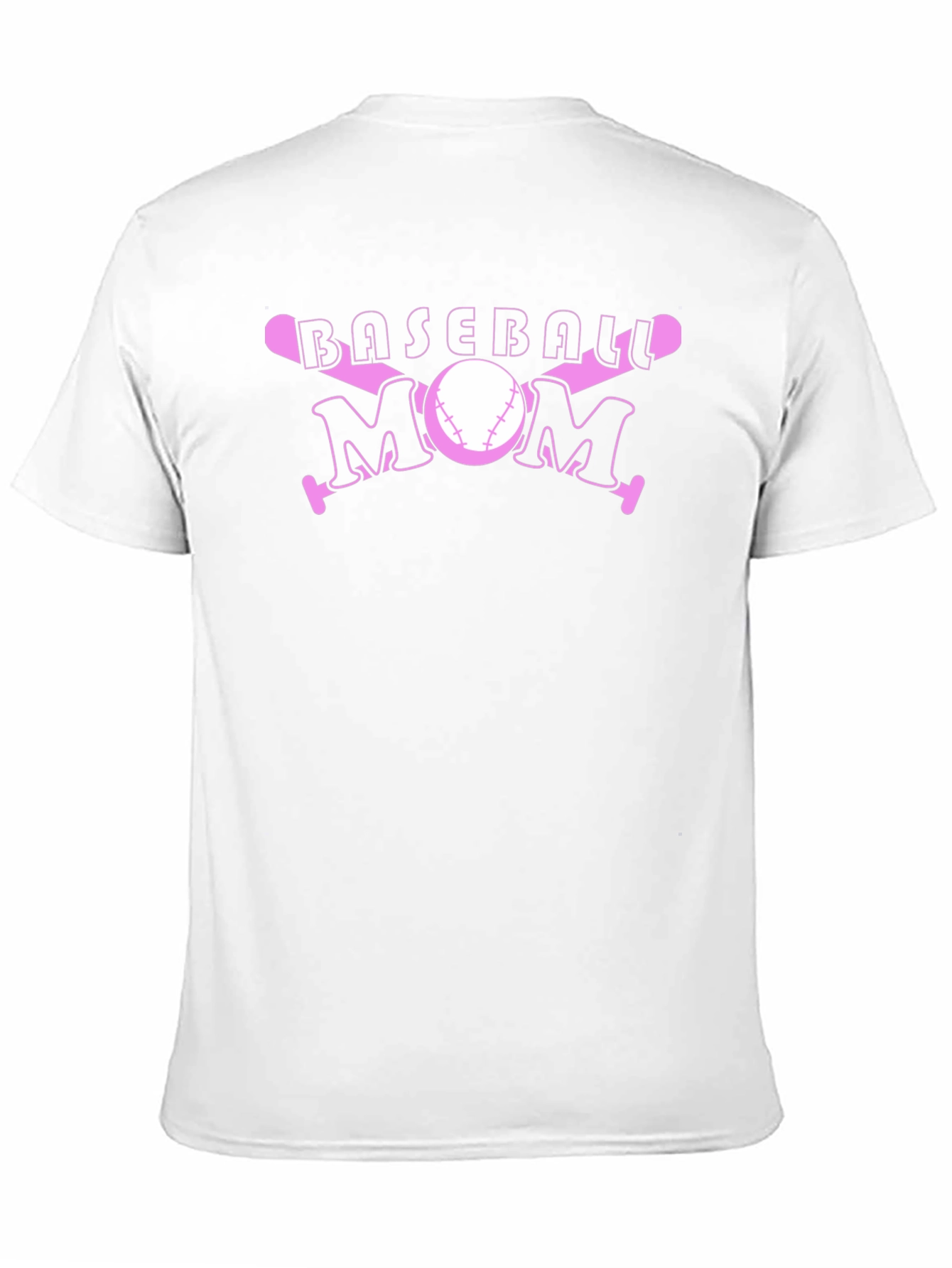 Baseball Mom Pink Graphic T-Shirt