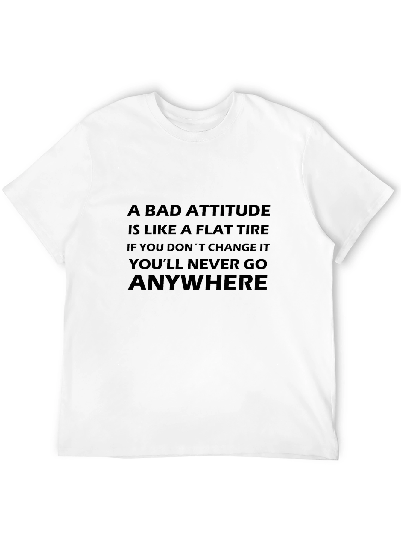 Attitude Flat Tire Graphic T-Shirt