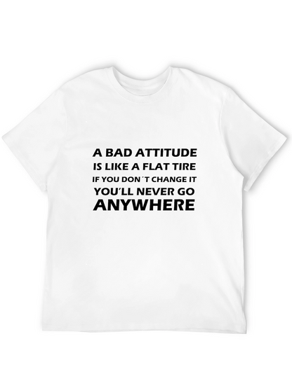 Attitude Flat Tire Graphic T-Shirt