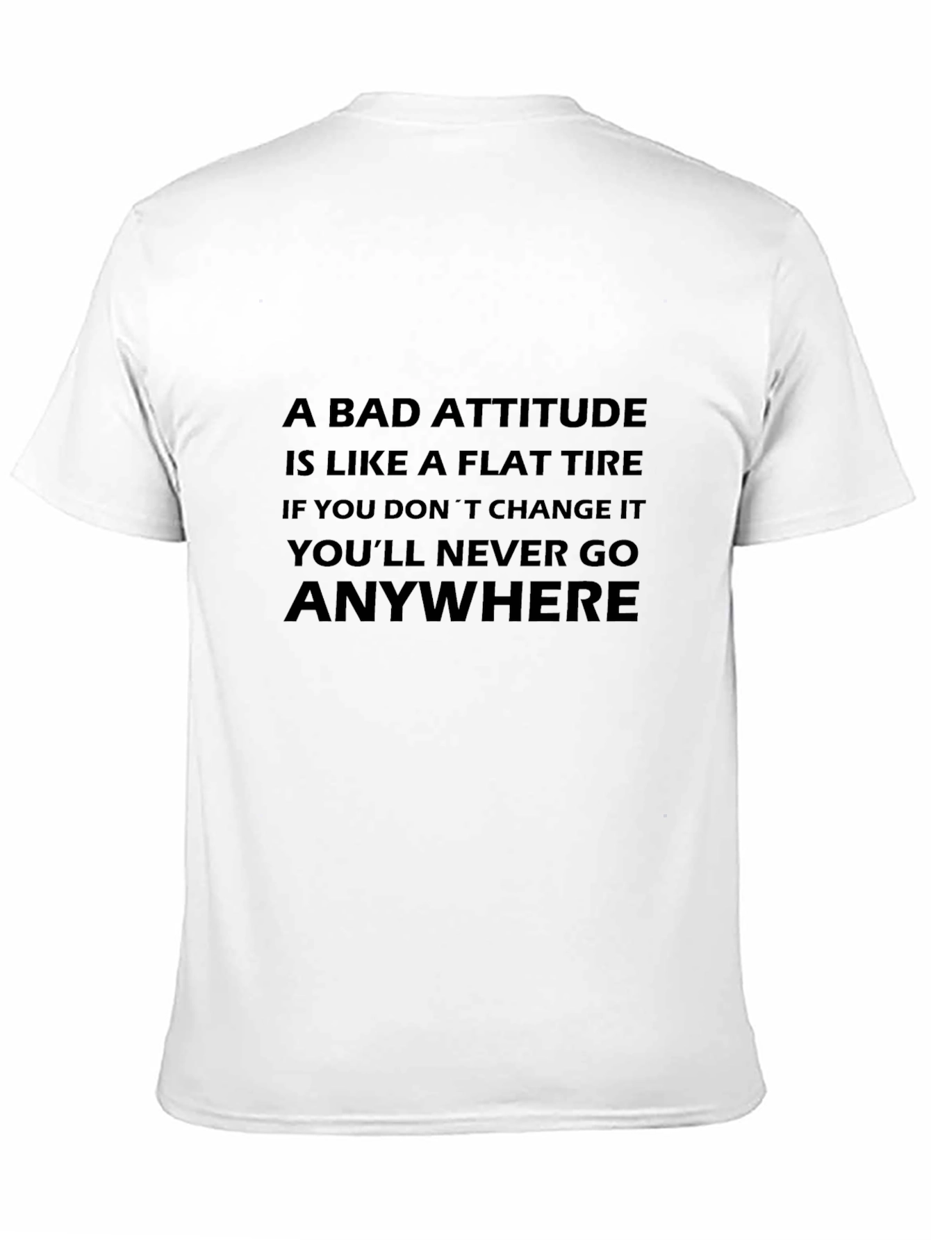 Attitude Flat Tire Graphic T-Shirt