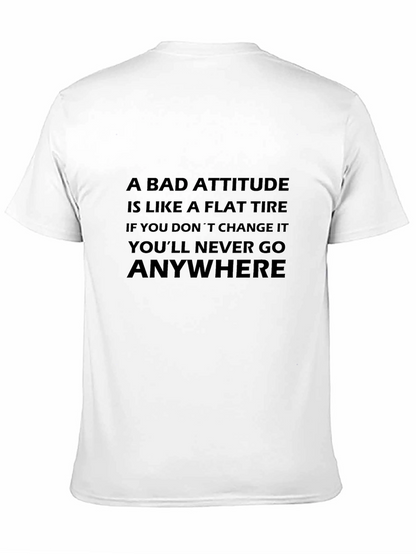 Attitude Flat Tire Graphic T-Shirt
