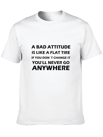 Attitude Flat Tire Graphic T-Shirt