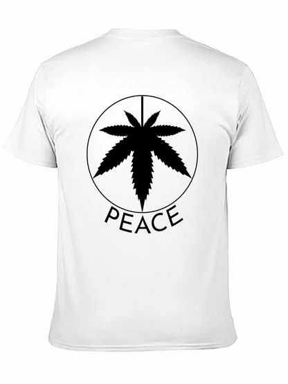 Peace Symbol Cannabis Leaf T-Shirt
