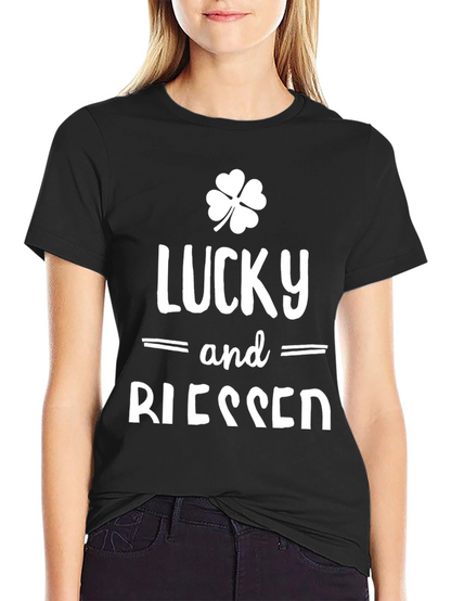 Lucky and Blessed Graphic T-Shirt
