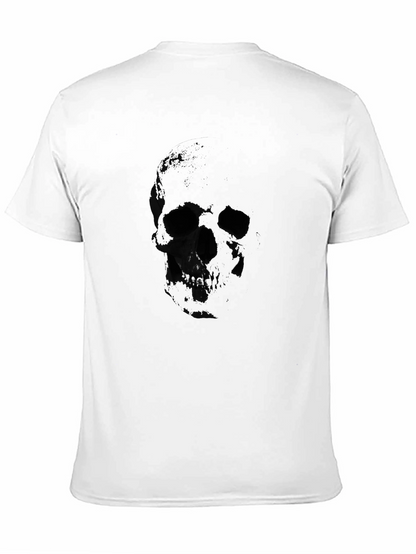 Mens Black Skull Graphic T-Shirt