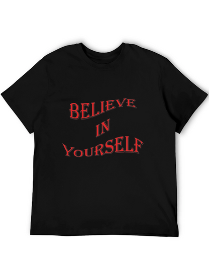 Believe In Yourself Graphic Tee - Black