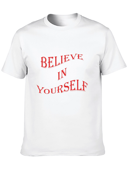 Believe In Yourself Graphic Tee - Black