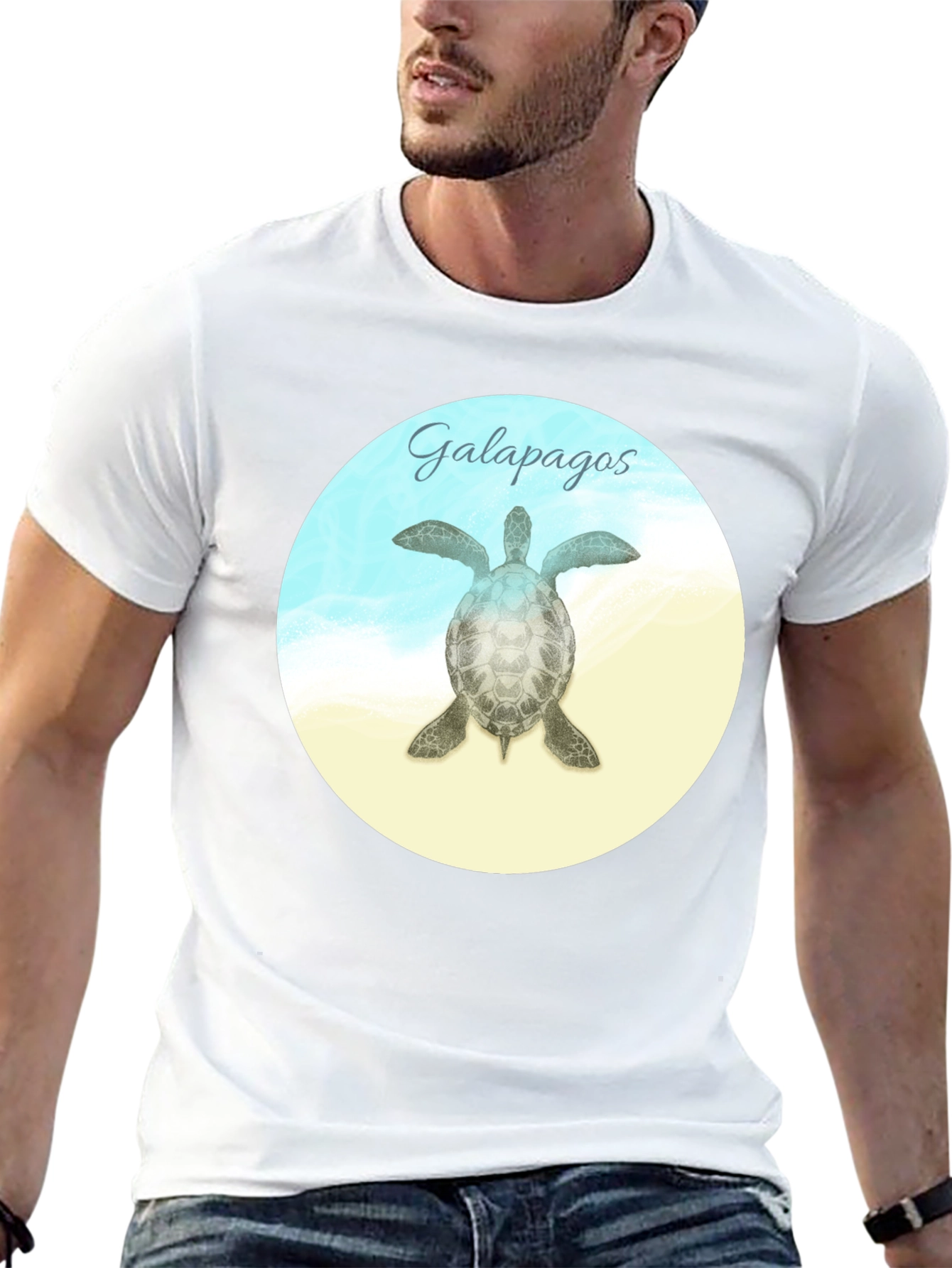 Galapagos Turtle Graphic T-Shirt