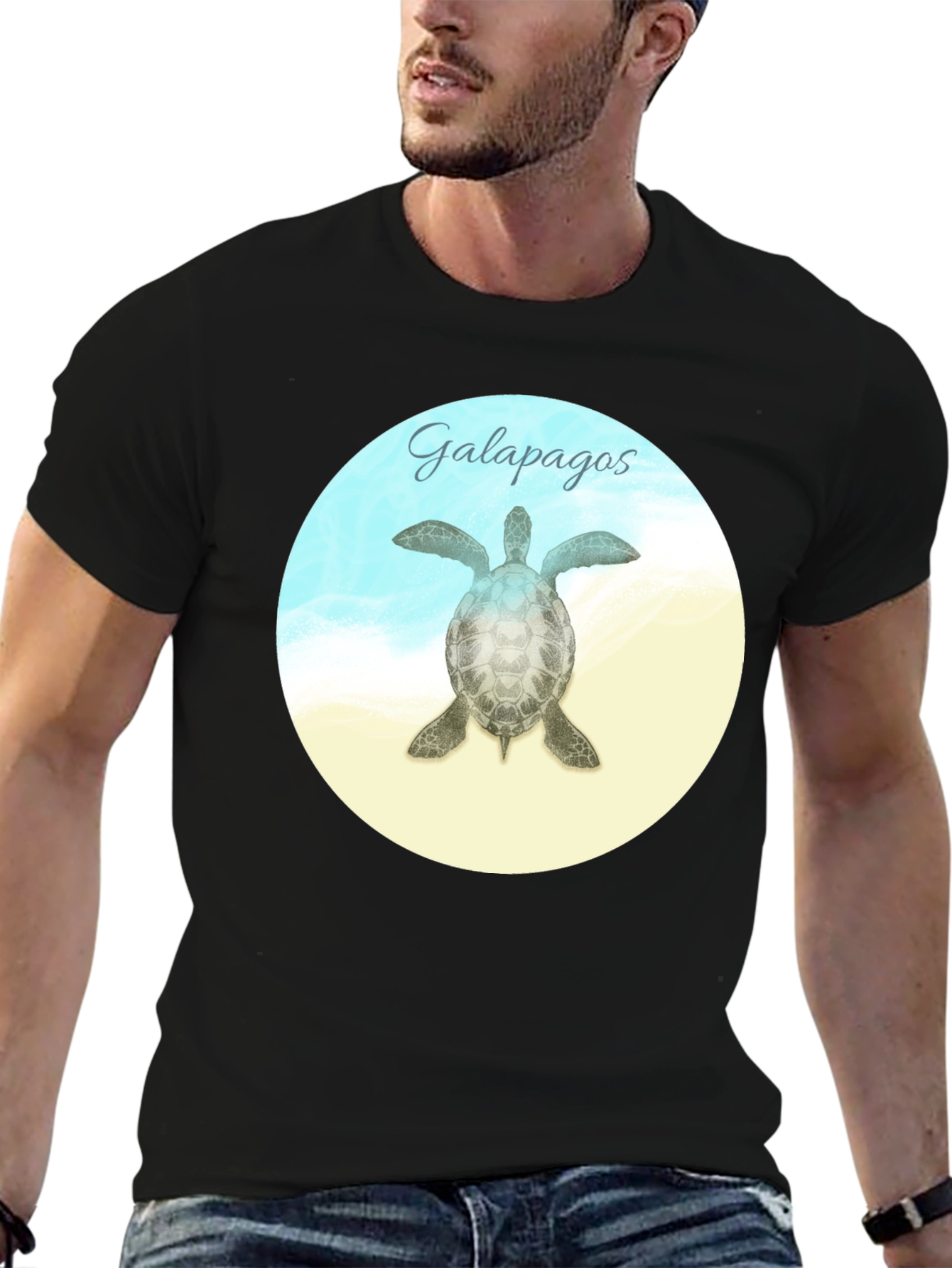 Galapagos Turtle Graphic T-Shirt