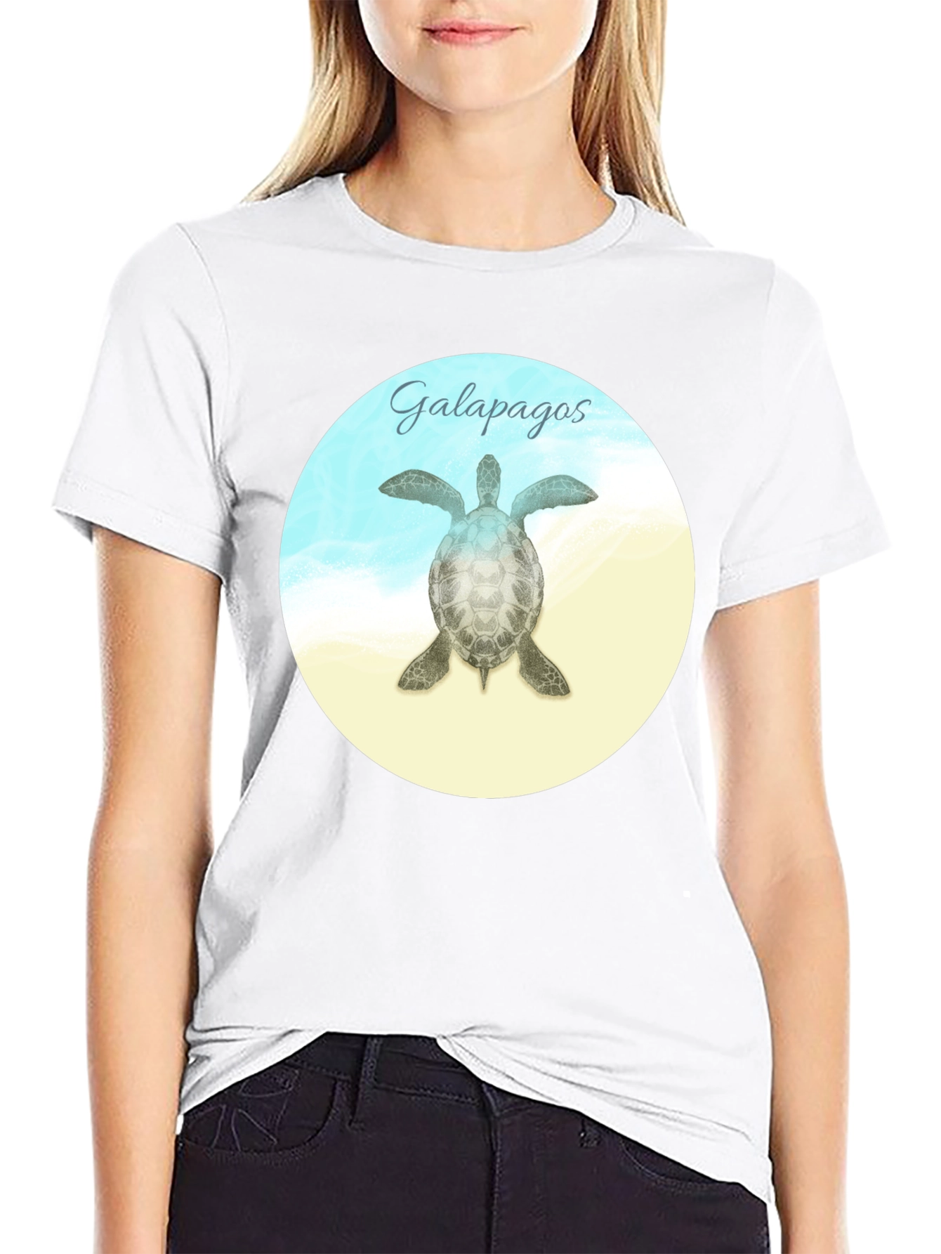 Galapagos Turtle Graphic T-Shirt