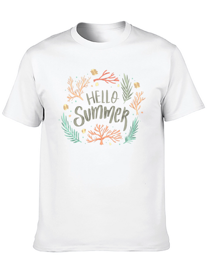 Hello Summer Tee - Black Graphic T-Shirt