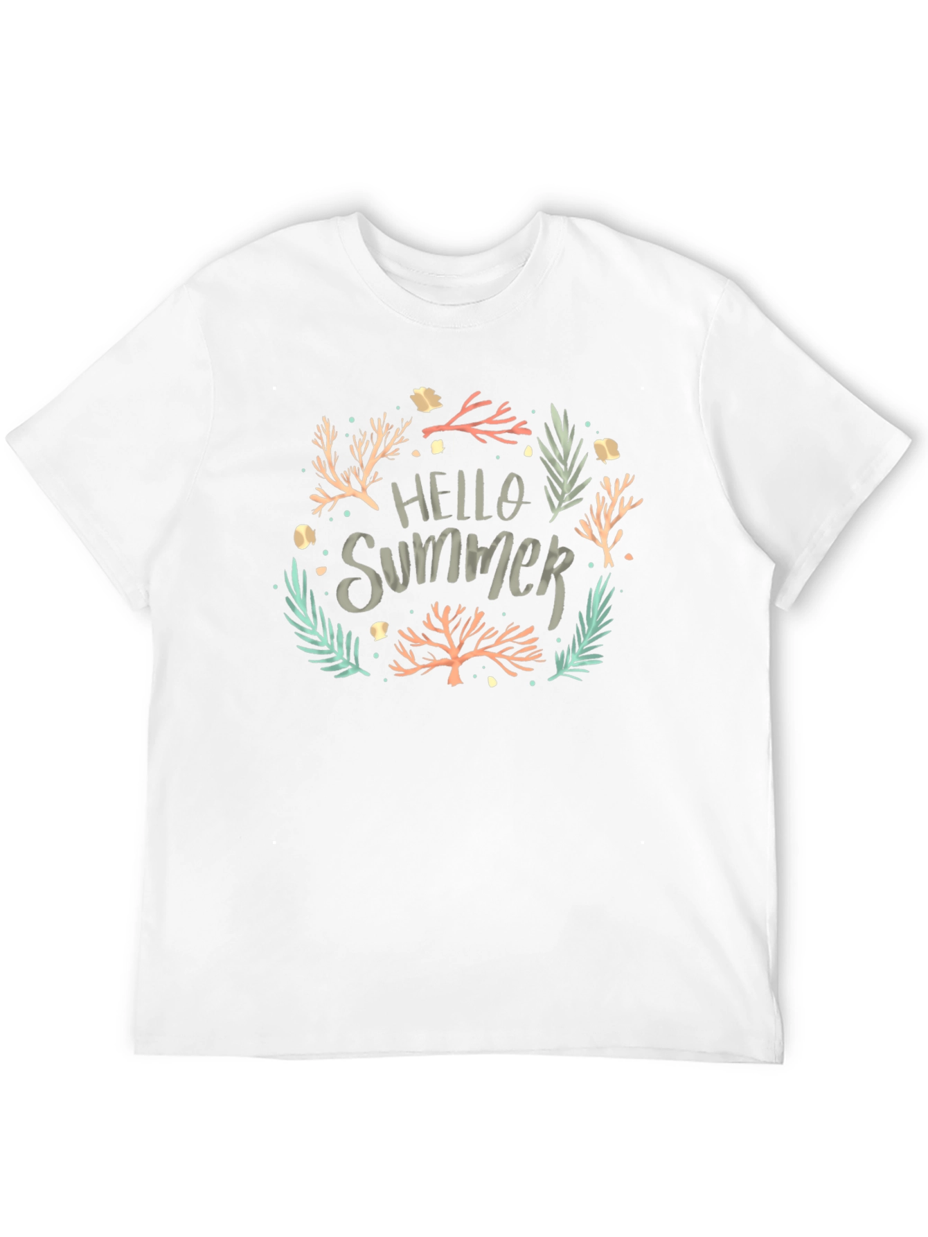 Hello Summer Tee - Black Graphic T-Shirt