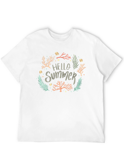 Hello Summer Tee - Black Graphic T-Shirt