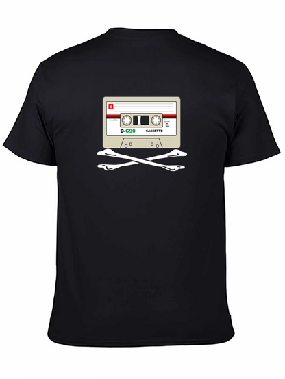 Cassette Skull T-Shirt - Retro Music Tee