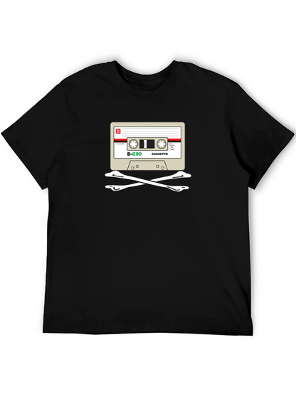 Cassette Skull T-Shirt - Retro Music Tee
