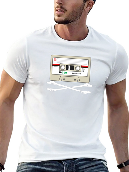 Cassette Skull T-Shirt - Retro Music Tee
