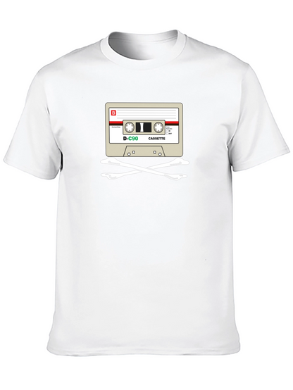 Cassette Skull T-Shirt - Retro Music Tee