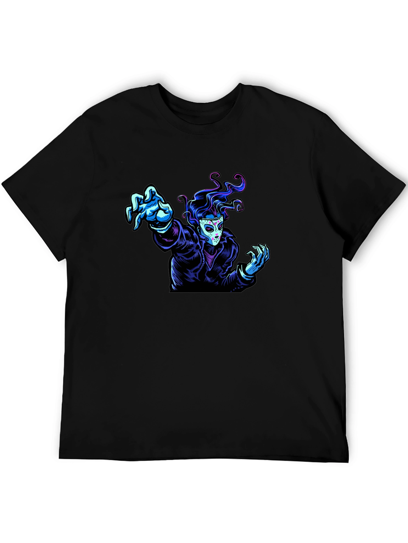 Graphic Tee - Masked Figure Design