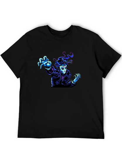 Graphic Tee - Masked Figure Design
