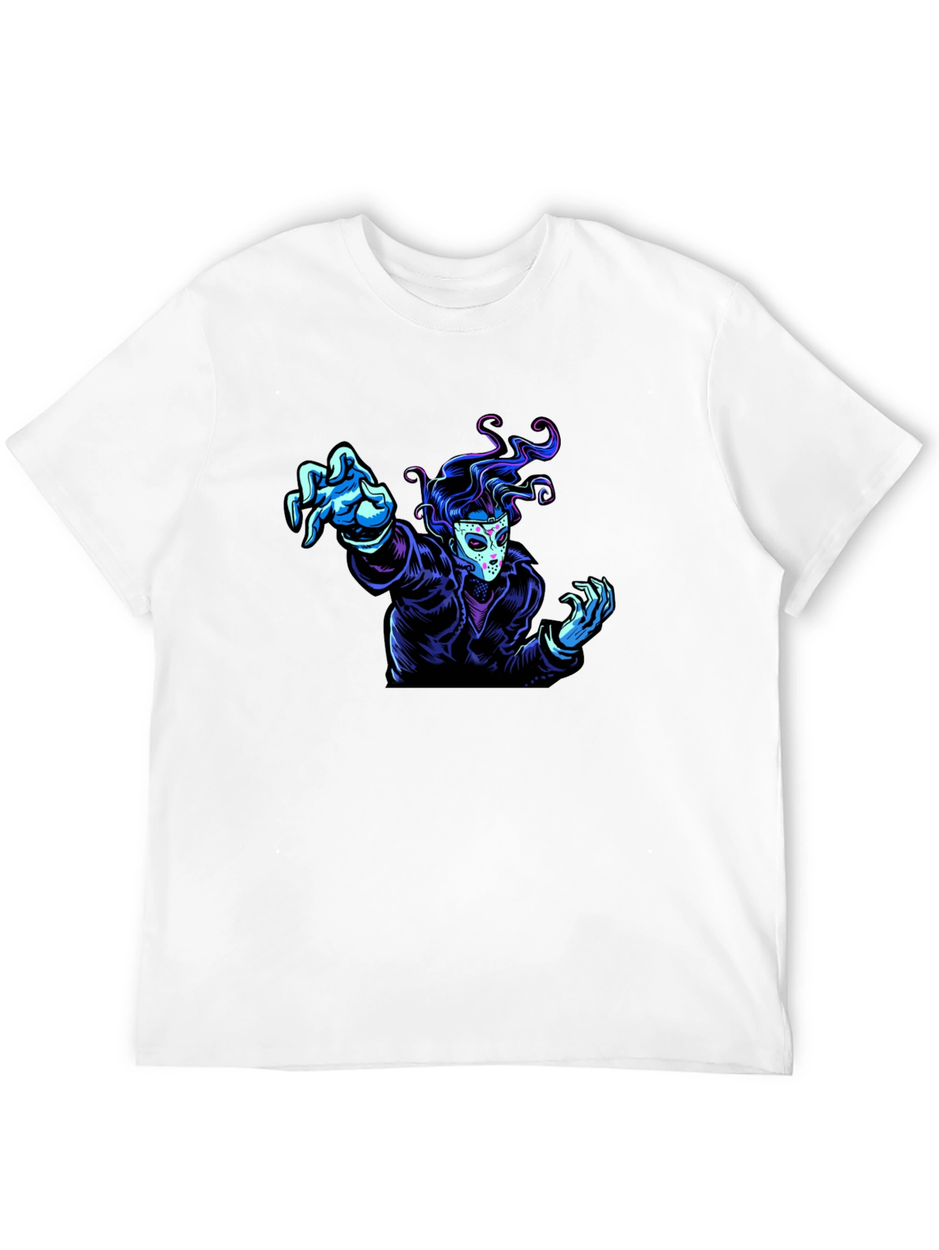 Graphic Tee - Masked Figure Design