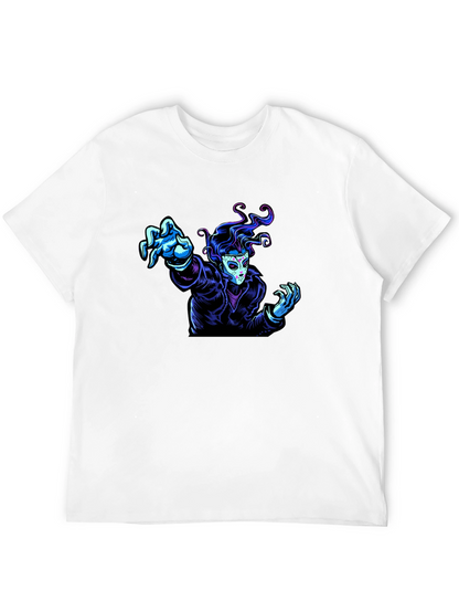Graphic Tee - Masked Figure Design