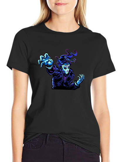 Graphic Tee - Masked Figure Design
