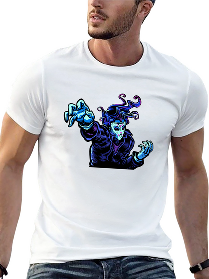 Graphic Tee - Masked Figure Design
