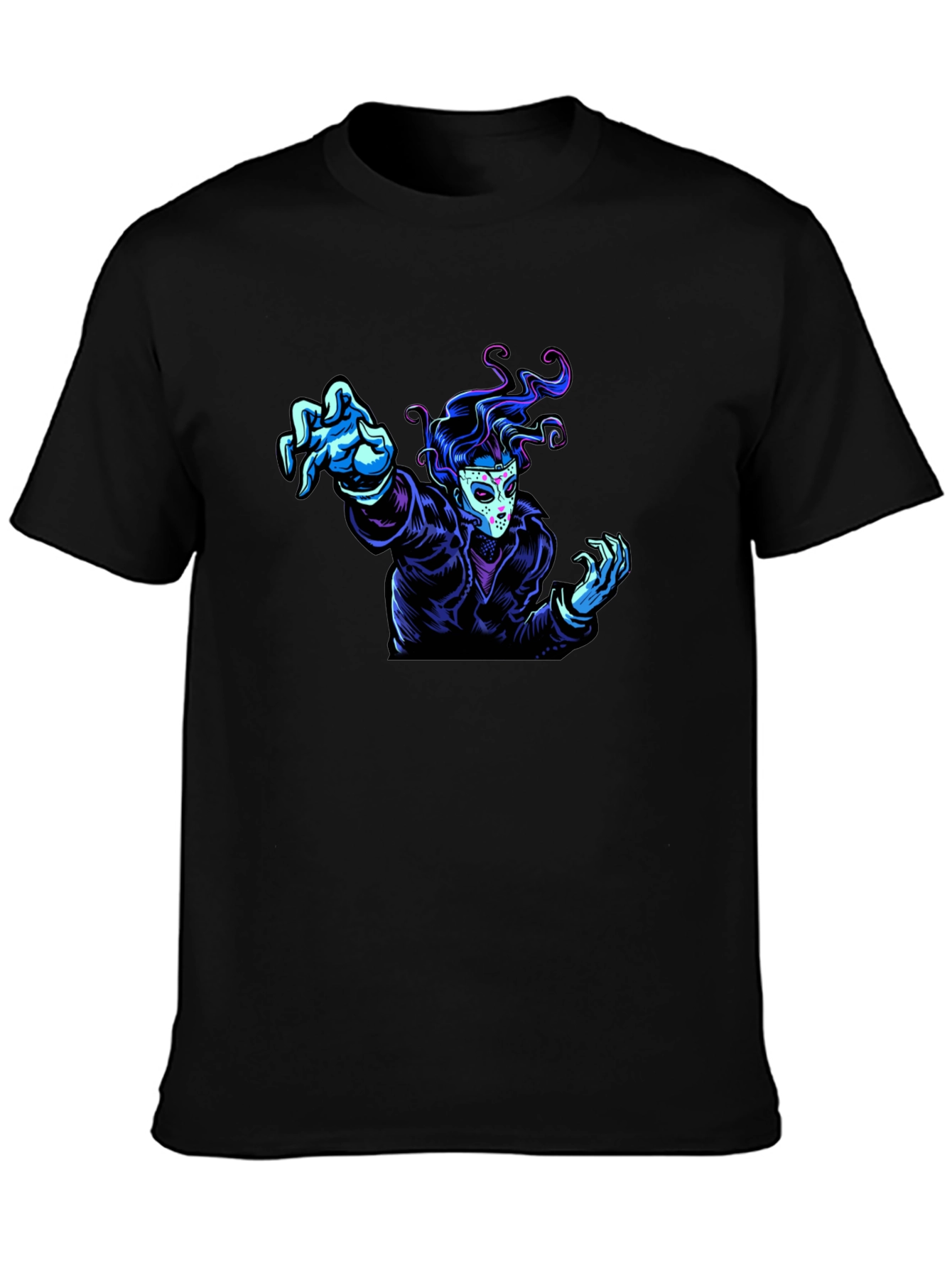 Graphic Tee - Masked Figure Design