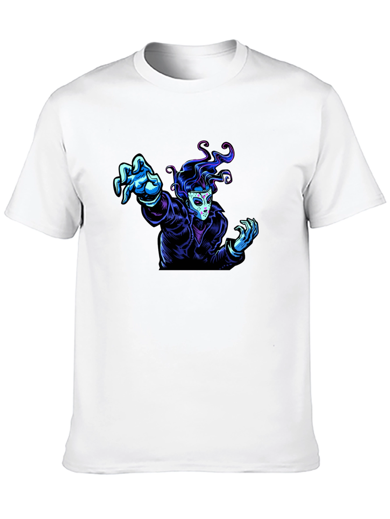Graphic Tee - Masked Figure Design