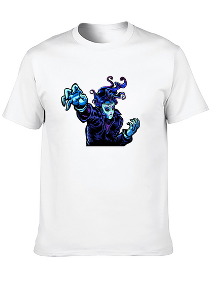 Graphic Tee - Masked Figure Design