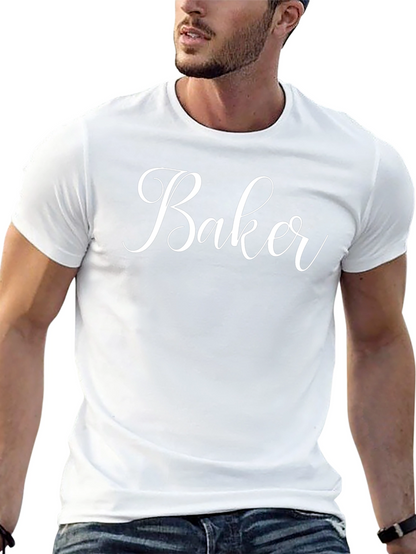 Baker Script T-Shirt - Stylish Cook Tee