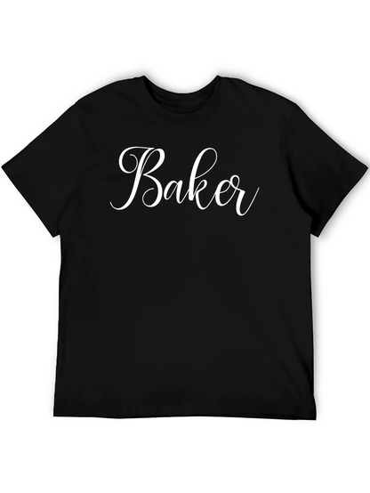 Baker Script T-Shirt - Stylish Cook Tee