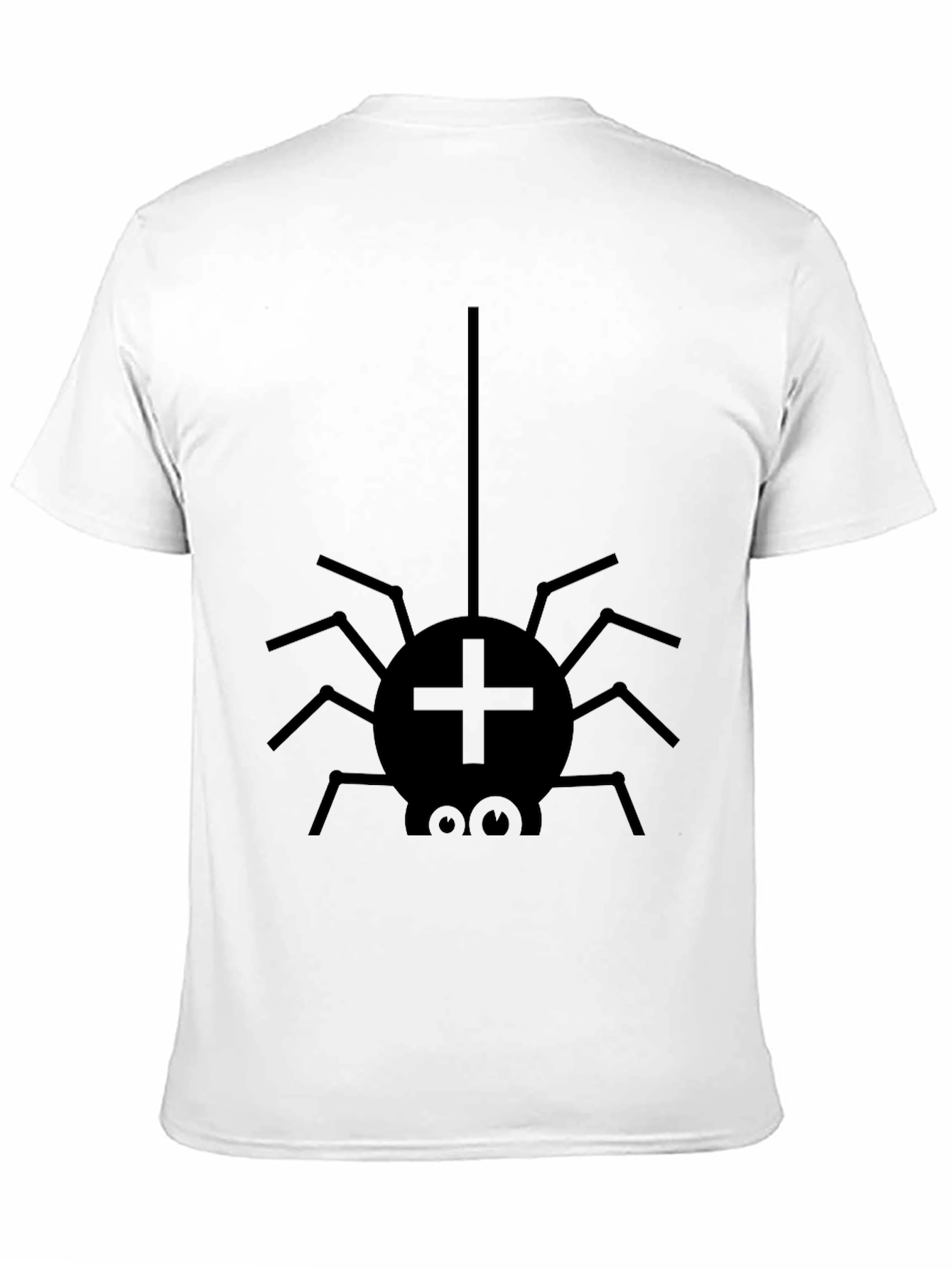 Funny Spider Graphic Tee - Black