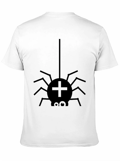 Funny Spider Graphic Tee - Black