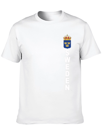 Sweden Flag T-Shirt - Black Graphic Tee
