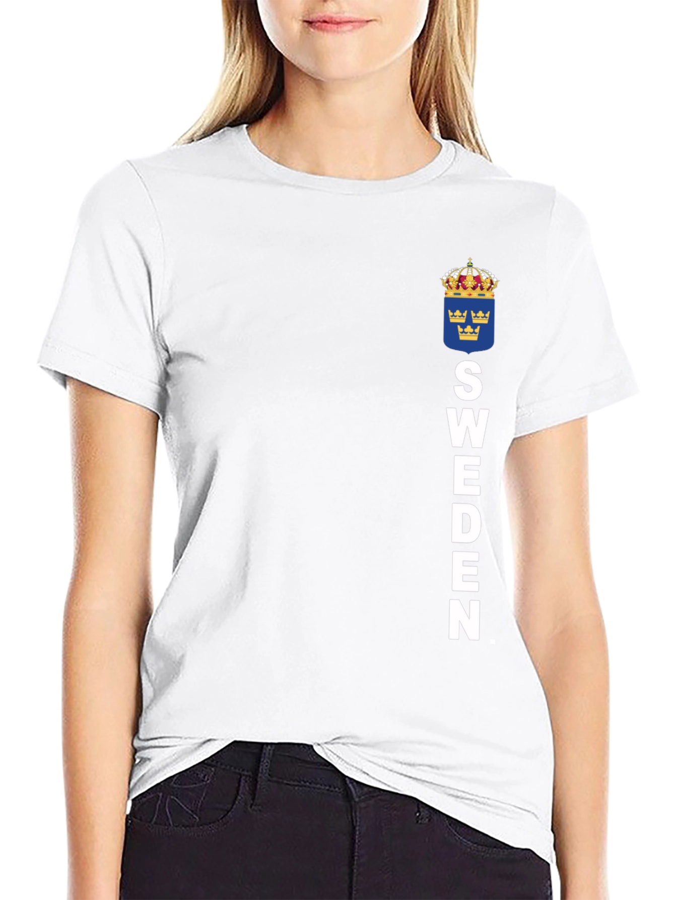 Sweden Flag T-Shirt - Black Graphic Tee