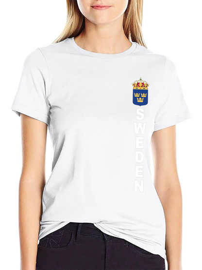 Sweden Flag T-Shirt - Black Graphic Tee