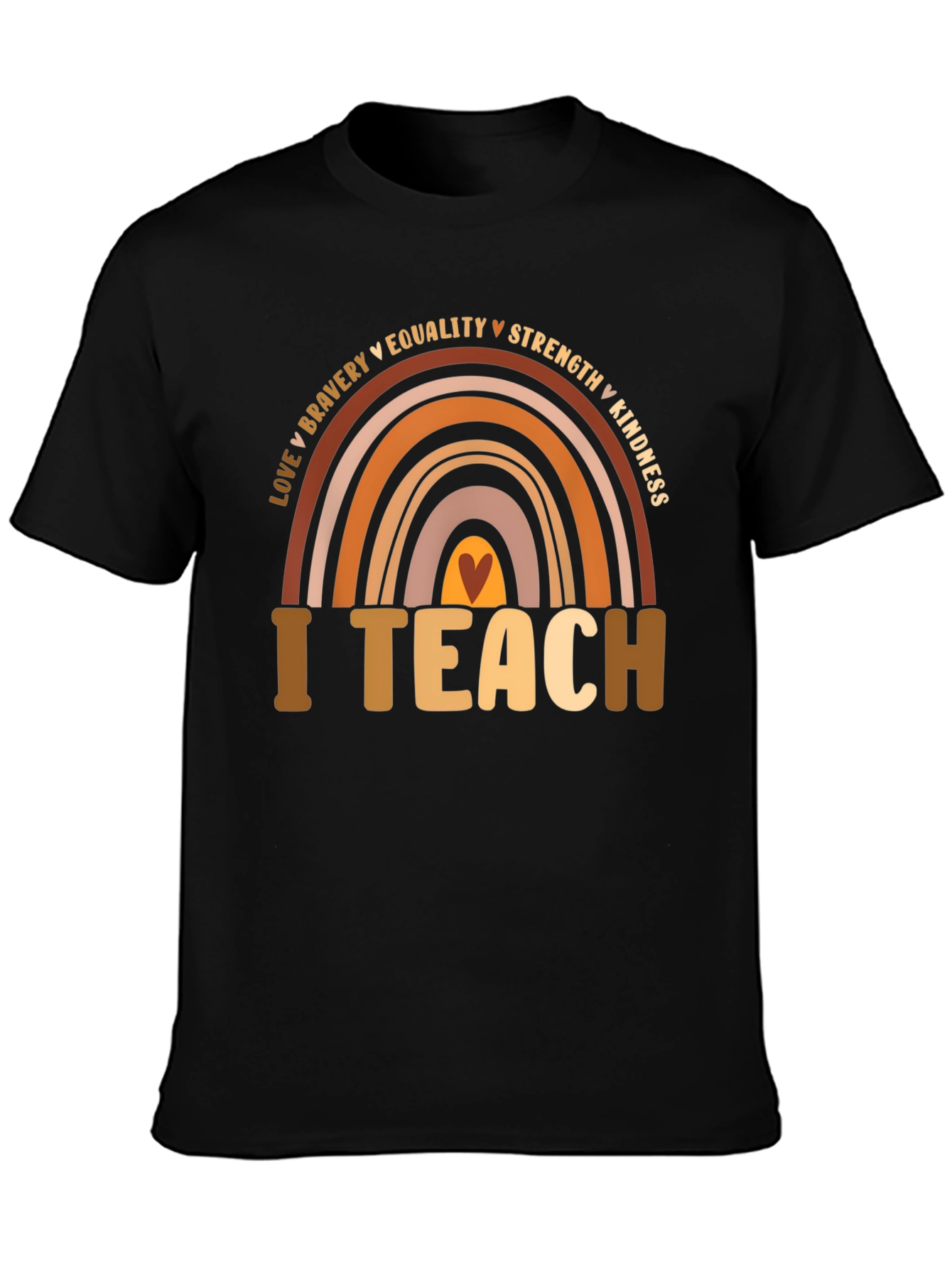 I Teach Rainbow T-Shirt - Teacher Appreciation Tee