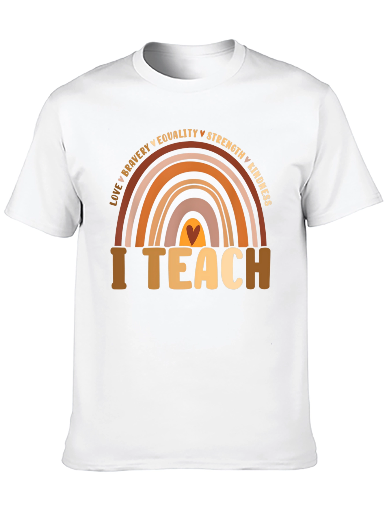 I Teach Rainbow T-Shirt - Teacher Appreciation Tee